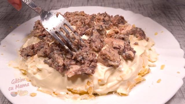 Salată ”Mimoza” din doar 4 Ingrediente | Gătim cu Mama