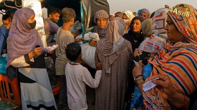 Ramadan Ration ki taqseem or sadqay kay gosht ki taqseem Mustahqeen Zarorat mandon may 18-3-2023