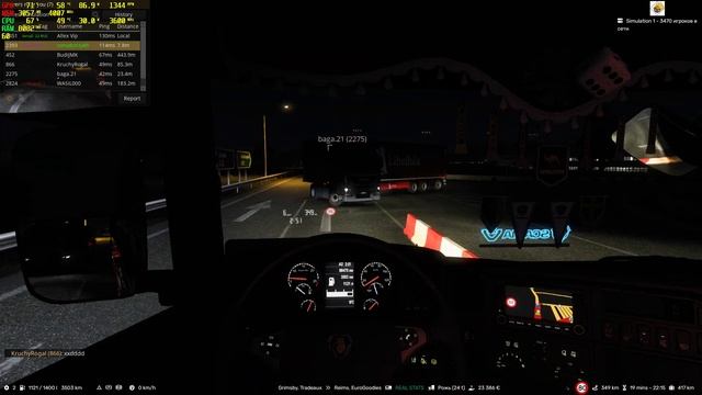 Ночной Экспресс с sonik (NSK), везём рожь 🚚 🚛