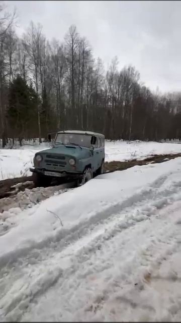 УАЗ в глубокой колее.  #shorts