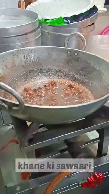 Spicy and tangy veg Manchurian #chineese #street food