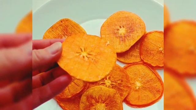 Сушеная  хурма. #Фруктовыечипсы#Фрипсы#Сушеные фрукты