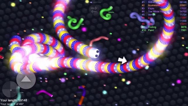 Slither.io A.I. 111,000+ Score Epic Slitherio Best Gameplay! #192