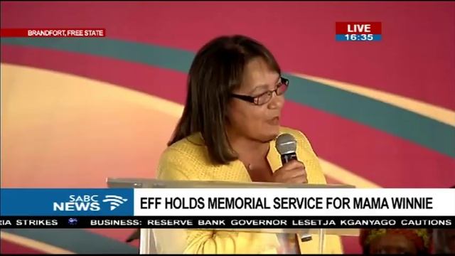 Patricia De Lille pays tribute to Mama Winnie