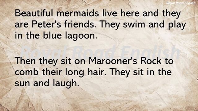 Learning English through story - An amazing story -Peter Pan's Adventure - Interesting