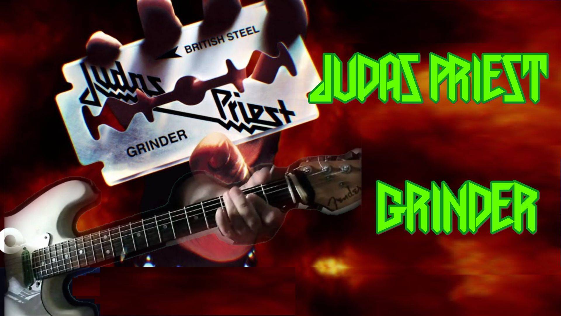 Judas Priest - Grinder  guitar cover and lesson by SAKIS KOTSIALIS