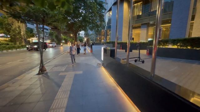 🇹🇭 Bangkok Downtown Night Walking Tour 2023 - Walking Tour 4K