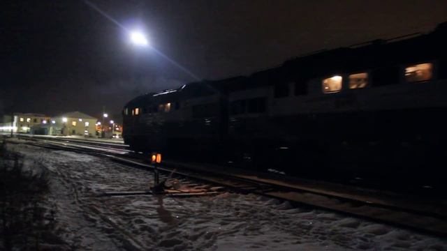Тепловоз 2ТЭ116У-0239 на псковском вокзале