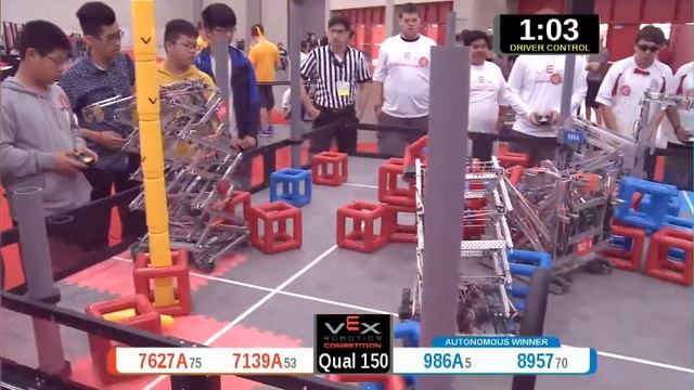 2015 VRC Arts Q150 - 7627A 7139A vs 986A 8957 - 42 to 82 - VEX Worlds 2015 - Arts Division