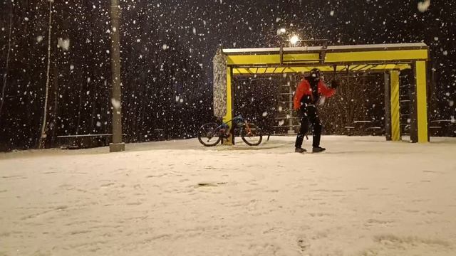 В феврале наконец то выпал снег