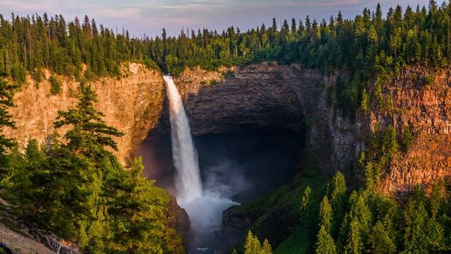 4K Водопад Белый Шум Успокаивающие Звуки Природы для Сна и Концентрации Расслабляющая
