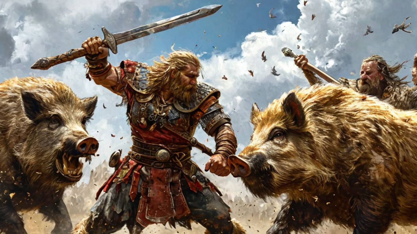 БОЙ КАБАНАМ! в игре Asgard's Fall Origins