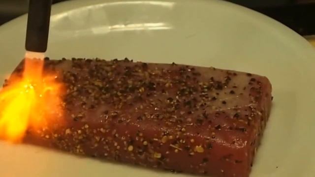 Flaming Tuna for Sushi