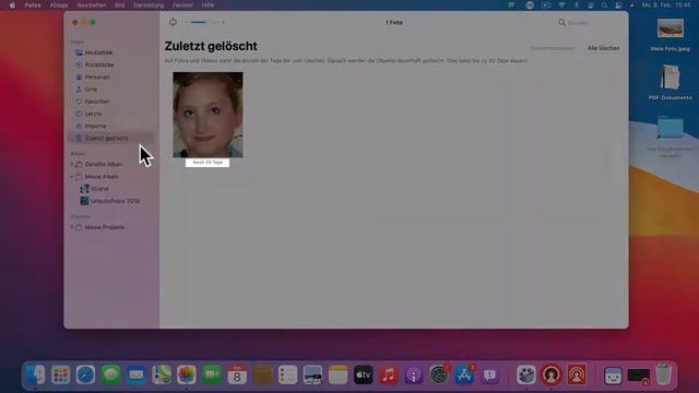 Apple Mac Fotos App Einsteigerkurs Teil 13: Fotos löschen