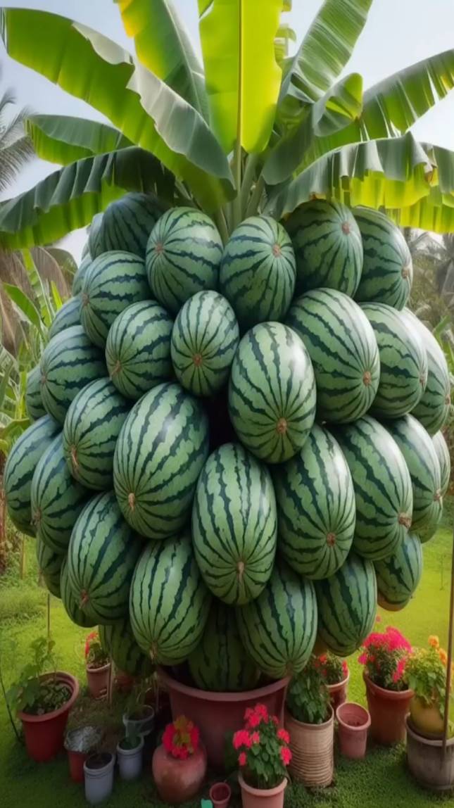 🍉🍌Как легко привить банан к арбузу!😋 #shorts #garden #советы