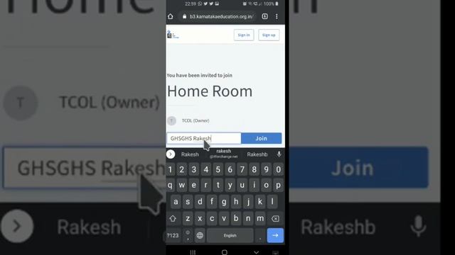 BigBlueButton Online class video joining process through Mobile phone