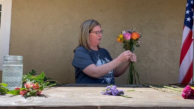 Bridal Bouquet with Parallel Stem Placement