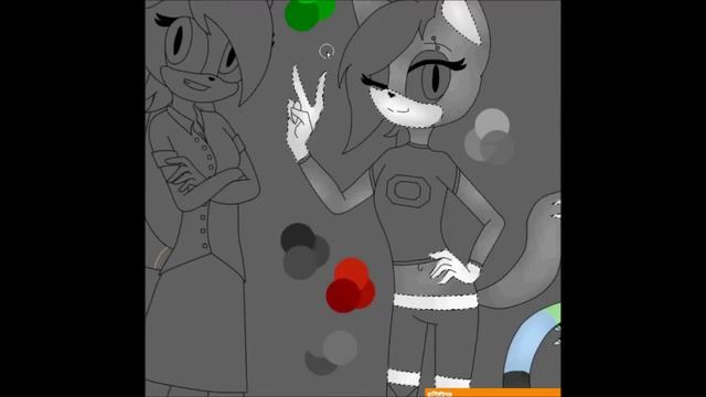Sonic Speedpaint ~ Talia, Roxy, Jackal & Midge ~ Group Hangout Time