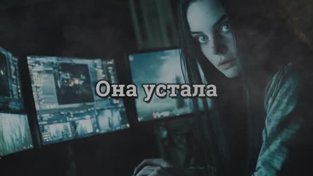 Она устала...