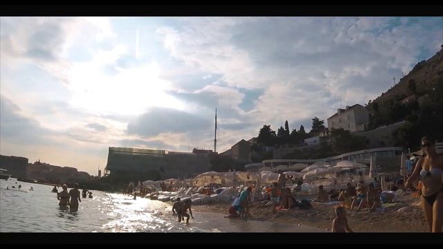 Dubrovnik, Croazia - mare ad agosto.