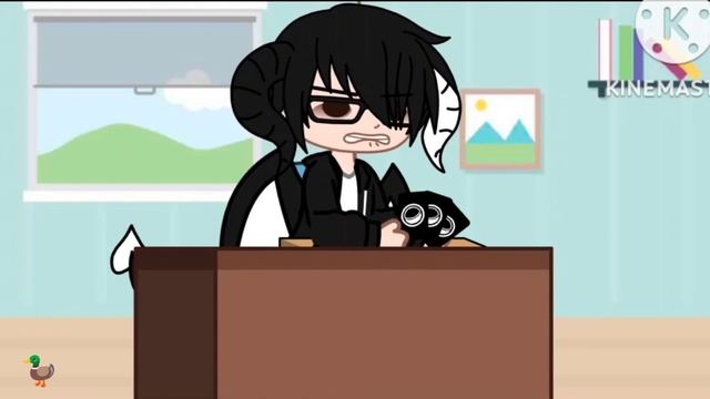 she really didn't wanna make it messy // meme // gacha // my oc