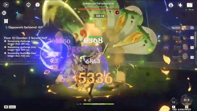 C6 Noelle 'Wet Rock' × C0 Navia 'Hypercarry' - 4.2 Spiral Abyss Floor 12 9★ | Genshin Impact