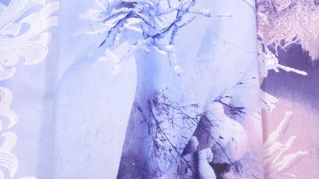 Ткань Поплин 220 см рис 12581 1 Морозное утро основа