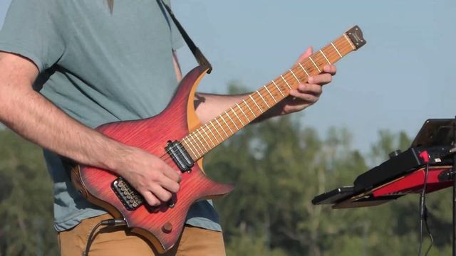 Космическая музыка на набережной Енисея.