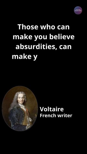 Voltaire's quotes 5 #shorts #quotes #voltairequotes