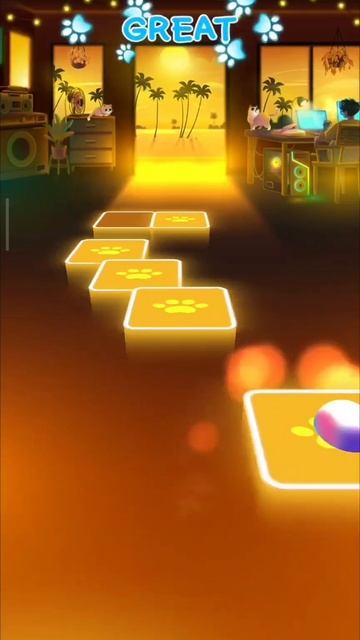 Играю в Tiles Hop на скорости х 2