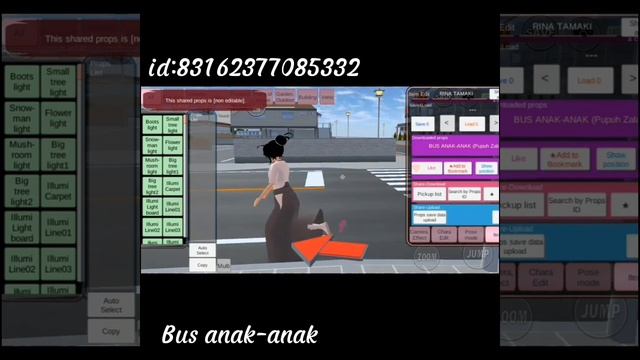 ID Sakura School Simulator Bus anak-anak