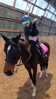 Соня и Флейта, упражнения. #horse #equestrian #лошади #pony