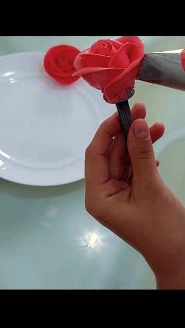 Роза из крема БЗК