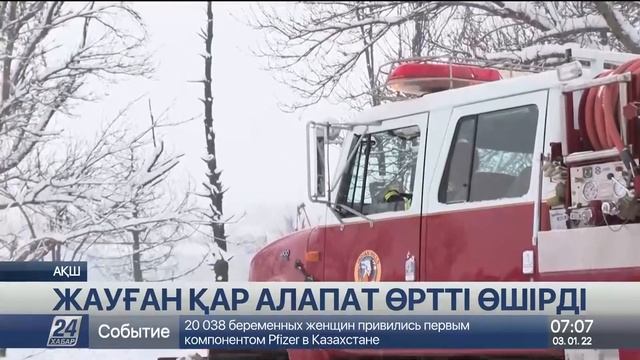 АҚШ-та жауған қар орман өртін басып тастады