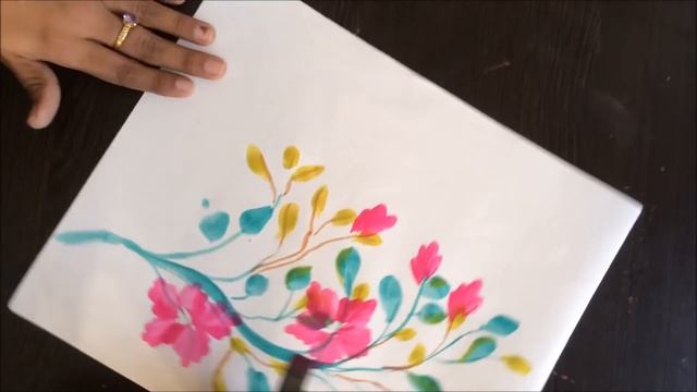 Flowers on Branch- Watercolor Painting