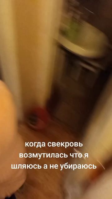 Моя реакция, когда свекровь возмутилась что я гуляю, а не убираюсь в квартире.