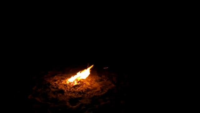 Наталия и вечерний костёр у моря. 5 сентября 2019