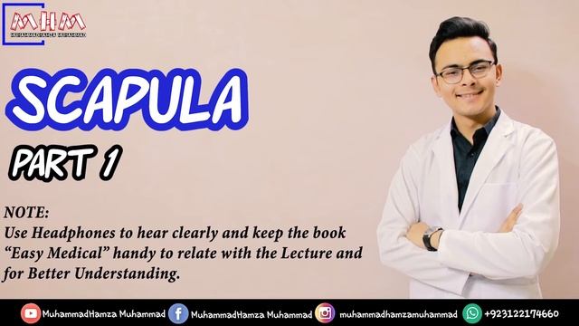 SCAPULA PART 1-By-Dr. MHM-Easy Medical-MuhammadHamza Muhammad