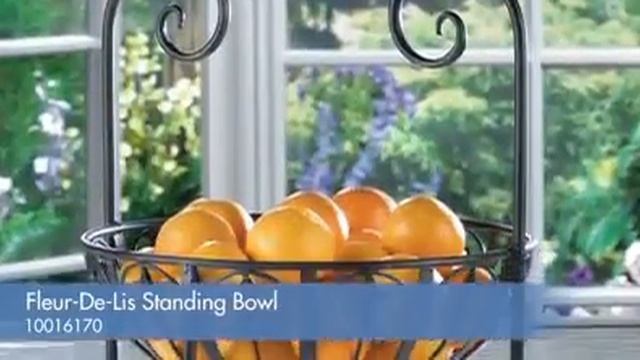 Fleur-de-lis Standing Bowl