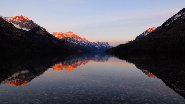 4K UHD Bow Lake Tranquility. Умиротворяющая природа канадских Скалистых гор для сна и медитации.