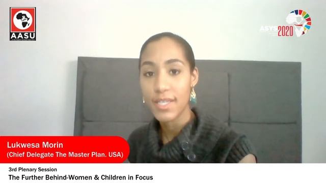 ASYS 2020 - 3RD PLENARY SESSION: PRESENTATION BY LUKWESA MORIN