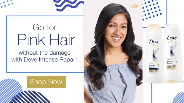 Go for Pink Hair without the damage with Dove Intense Repair!
