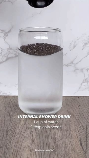 Internal Shower Drink Chia Seeds #shortsvideo