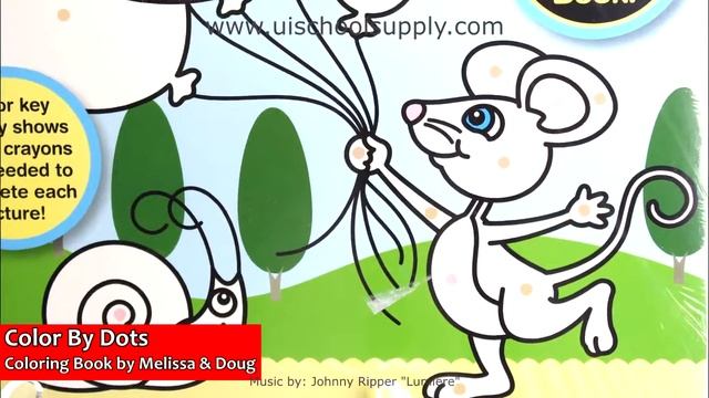 Color By Dots Coloring Book by Melissa & Doug LCI- 4006