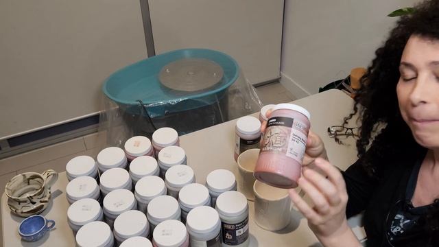 Using the Amaco Shino glazes. Acai Matt, Oolong Matt and Matcha Matt