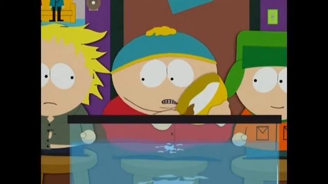 Cartman chupa manguera junto a juan