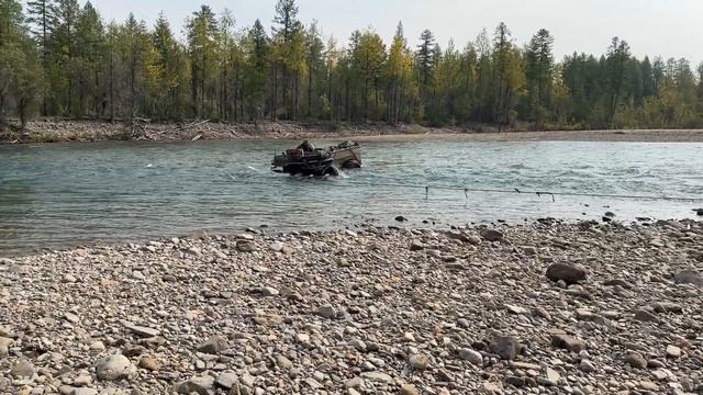 Квадроцикл Сокол, переправа через реку