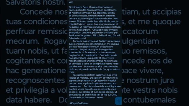 Ora pro pace