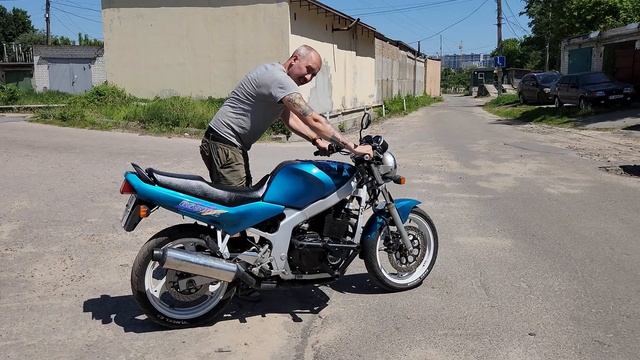 Защита на Suzuki GS 500, крашпеды, клетка, своими руками.