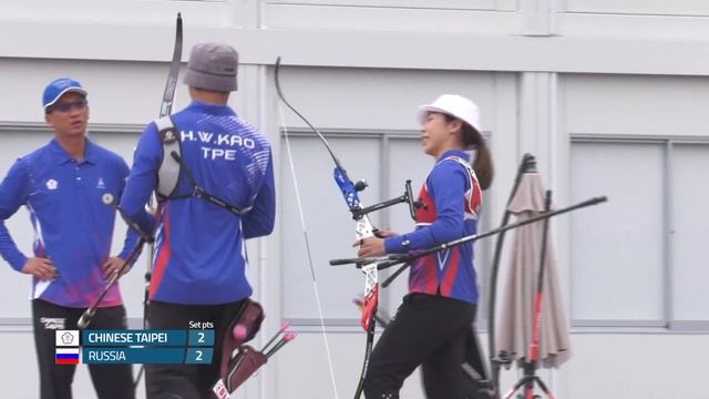 Russia v Chinese Taipei – recurve mixed team semifinal | Tokyo 2020 Olympic Test